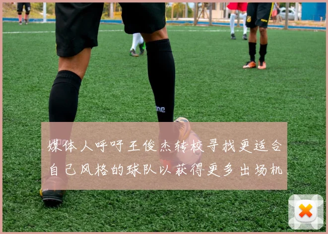 媒体人呼吁王俊杰转校寻找更适合自己风格的球队以获得更多出场机会